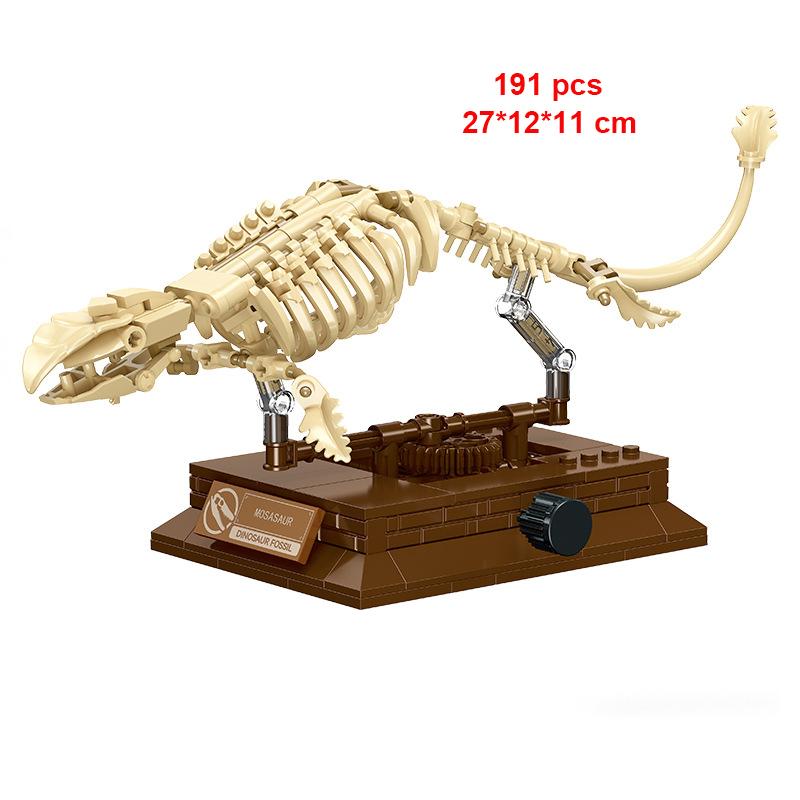 Dinosaur Skeleton Fossil Building Blocks Sets Tyrannosaurus Rex Pterosaur Brachiosaurus MOC Creative Educational Toys Gift