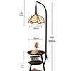 UOSU Vintage Petal Floor Lamp with Stepless Remote Control