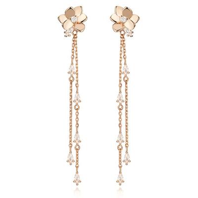 ELLE Jewelry 14K GF Flower Drop Earrings ELGPEE257