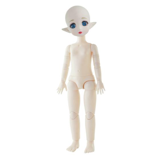 Chubby Elf Doll 30cm 22-Joint White Body Elf Doll for Customization Photography DIY Plastic Articulated Jointed Elf Toy for Collectors & Kids Role
