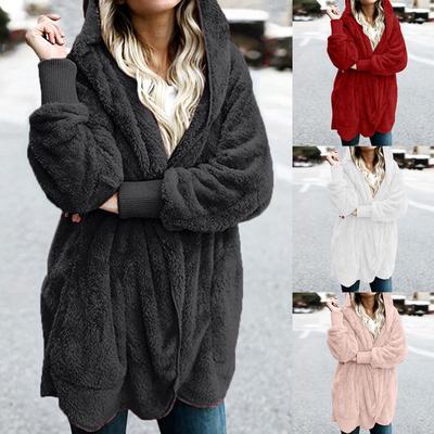 Frauen Winter Warm Mantel Jacke Outwear Damen Strickjacke Mantel