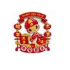1/4pcs Resin Spring Festival Couplet Cute Fridge Magnets  Locker Cabinet