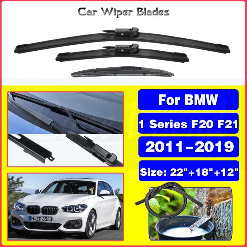 Front & Rear Wiper Blades Set For BMW 1 Series F20 F21 114i 116i 118i 120i 125i M135i M140i 116d 118d 125d 2011 - 2012 2013 Front Rear 3pcs