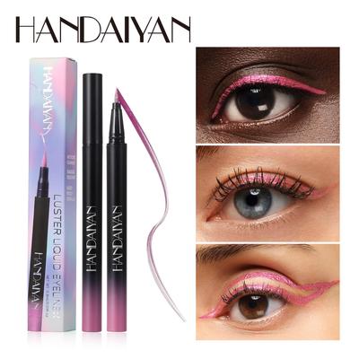 10 Color Pearl Color Eyeliner Sexy Eyeliner Waterproof Lasting No Makeup Candy Color Ultra Thin Liquid Eyeliner Eye Makeup