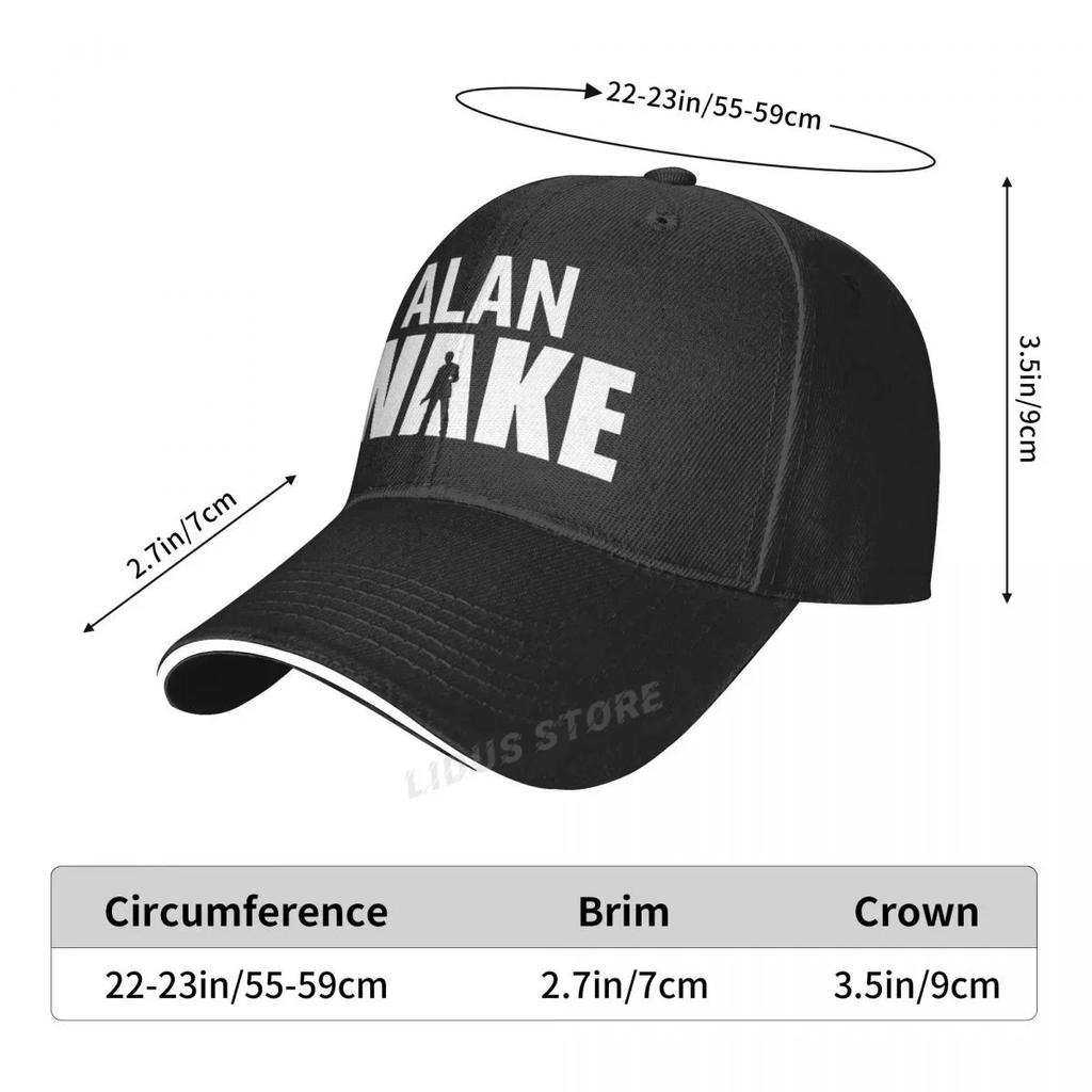 ALAN WAKE Summer New 100% Cotton Baseball Cap High Quality Trends Cool Summer Sun Caps Adjustable Hip Hop Hat Snapback
