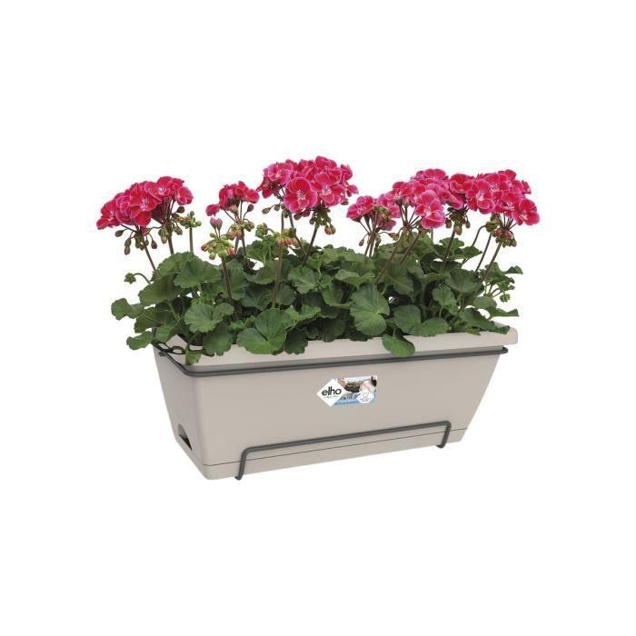 ELHO Jardiniere BARCELONA XL ALLIN1 - L 33.5 x l 54.5 x H 23 cm - Taupe