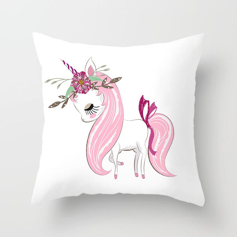 Internet Celebrity Cute Animal Pillow Cover Living Room Sofa Cushion Cover Bedside Pillow Cover