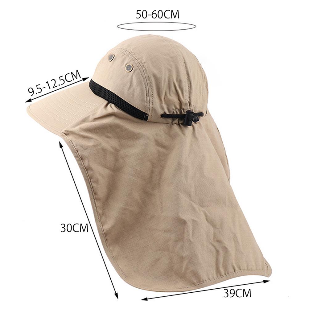 Outdoor Sun Hat for Men with 50+ UPF Protection Wide Brim Fishing Hat with Neck Flap