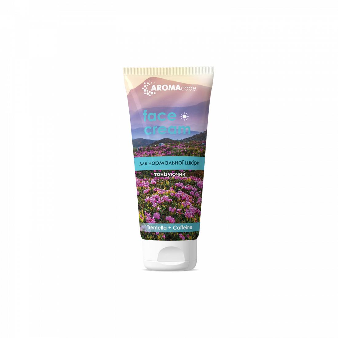 

Cream for the face and décolletage AROMAcode for normal skin day - toning, 70 g 1 pcs.