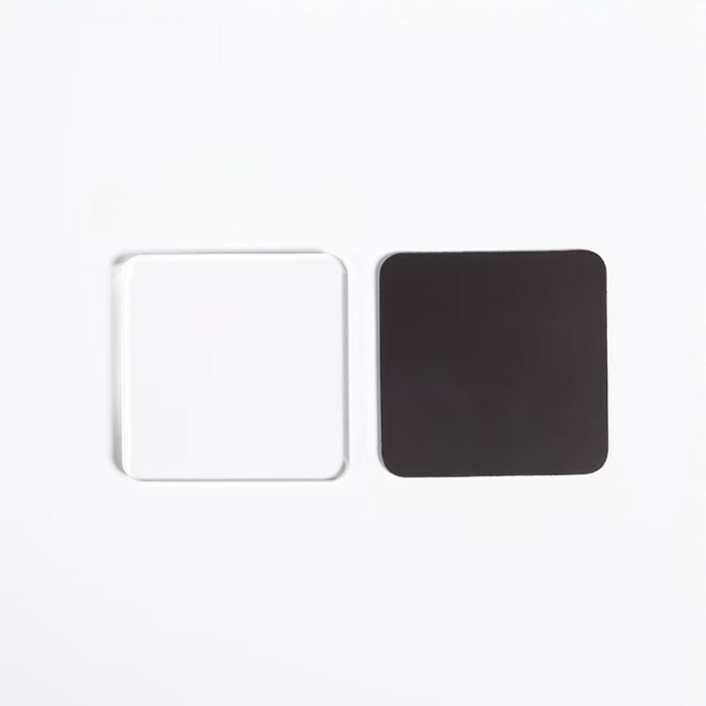 5 Stück Hohe Transparenz DIY Kühlschrankmagnet Rund Quadratisch Kühlschrankaufkleber Selbstklebendes Materialpaket Acryl Foto-Magnet