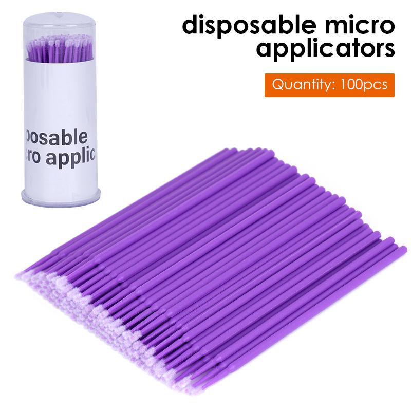 

100Pcs Disposable Interdental Micro Brush Dentist Use Medicine Brushes 4 Sizes Soft Head Dental Floss Tool Teeth Whitening