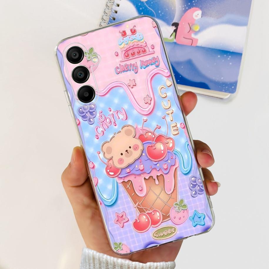 Luxuriöse Handyhülle mit Marmormuster für Samsung Galaxy A16 5G (A 16 2024) aus weichem, transparentem Silikon.