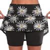 Elastiske yoga culottes for kvinner print atletisk shorts Lett høy midje skinny solid joggers