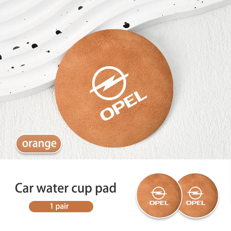 2pcs Car Cup Coaster High Quality Colorful Non Slip Pad Parts for Opel Corsa Astra H G J Insignia Vectra Zafira Meriva Vkm033