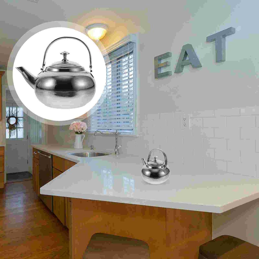 Pot Whistling Kettle Water Boiler Stovetop Tea Stainless Steel Teapot Waterbottle