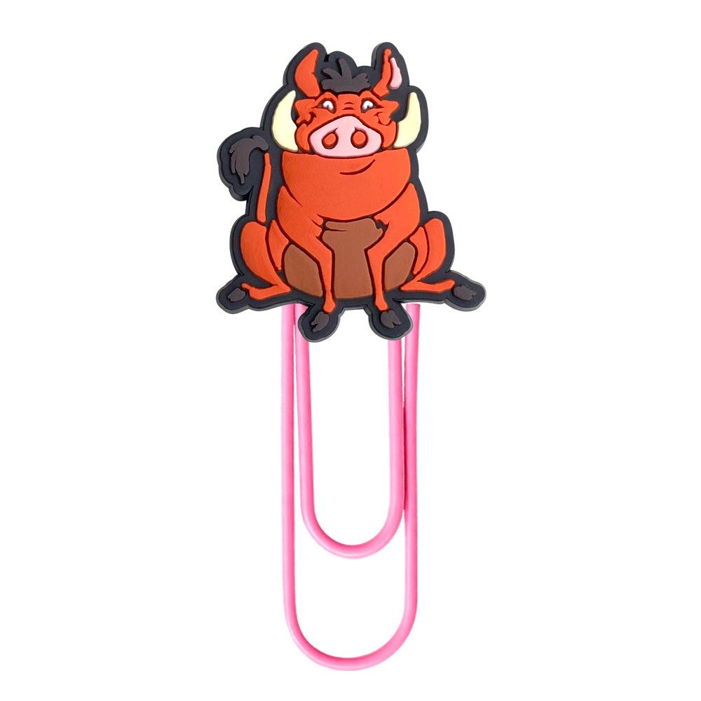 Colorful Lion King Cartoon Paperclip Bookmark for DIY & Office