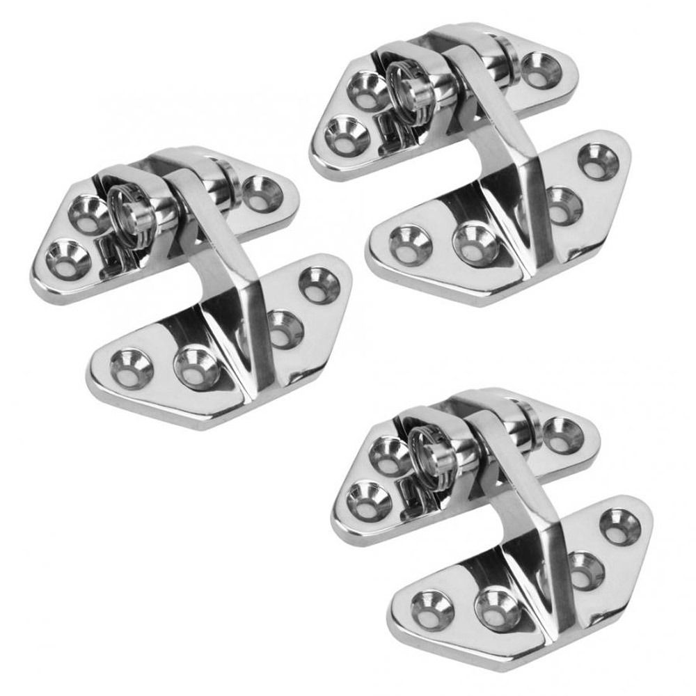 Marine Hardware Window Furniture Stainless Steel Strap Hinge Boat Hatch Hinge  Shaped
