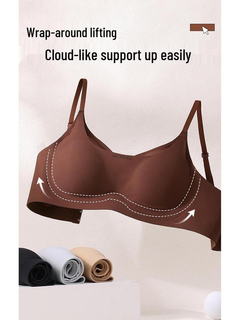 Breathable Seamless Soft Support Bra for Small Chest - Anti-Sagging, Comfortable, Fixed Cup