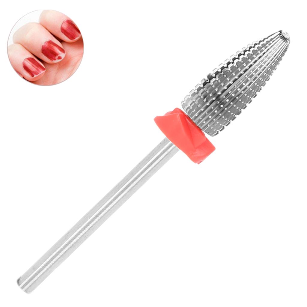Nail Drill Bits Tungsten Steel Nail Polishing Grinding Head Manicure Tool Accessory