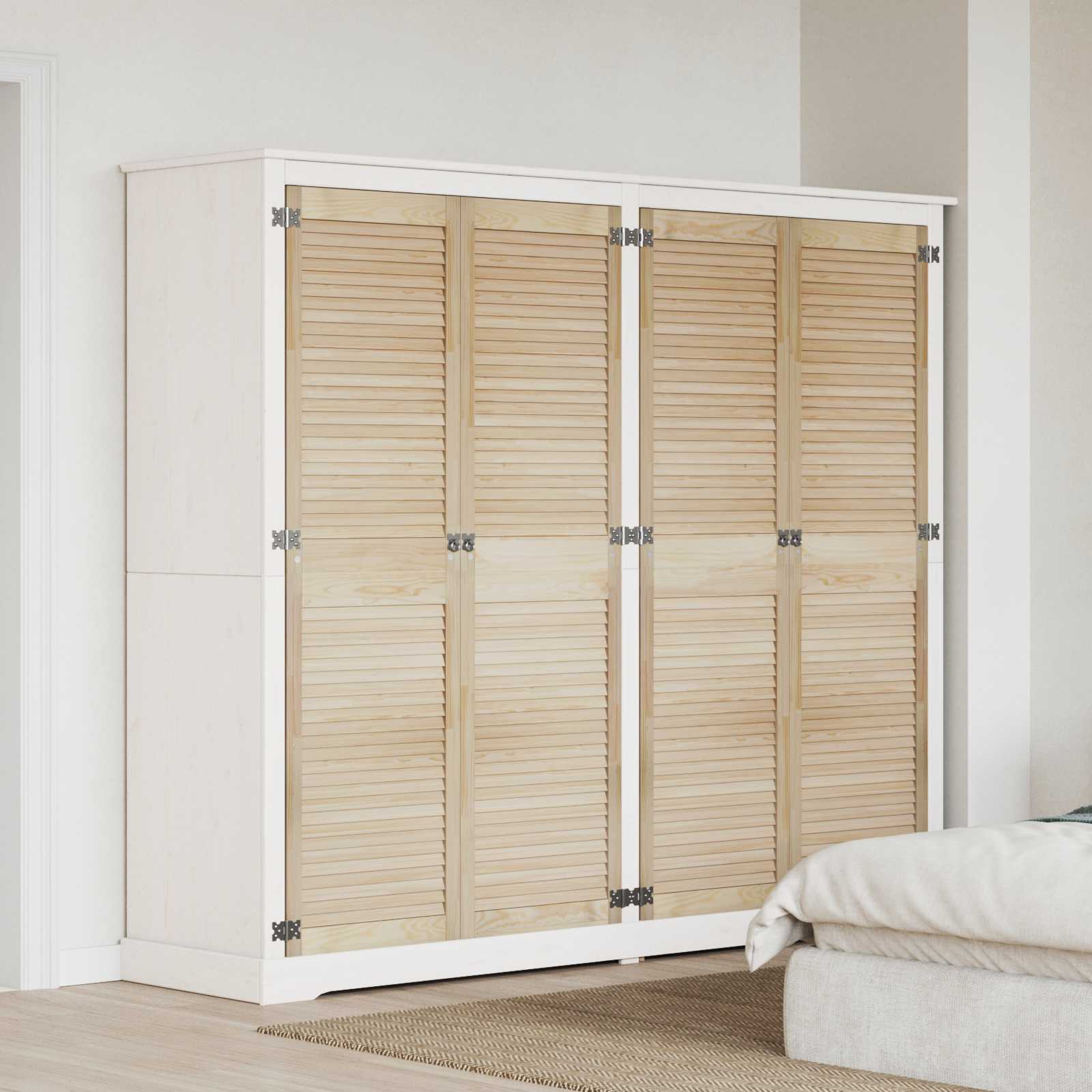 vidaXL Cabinet Door Set 4 pcs Natural Finish 170 x 2.1 x 49.5 cm Solid Pine Wood
