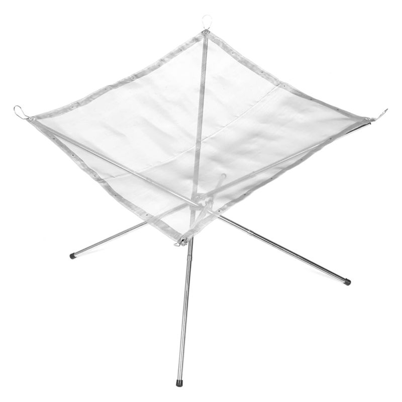 ABBY-Folding Campfire Stand Portable Folding Fire Pit Portable Fire Pit Outdoor Metal Holder Metal Brackets,Medium Easy To Use