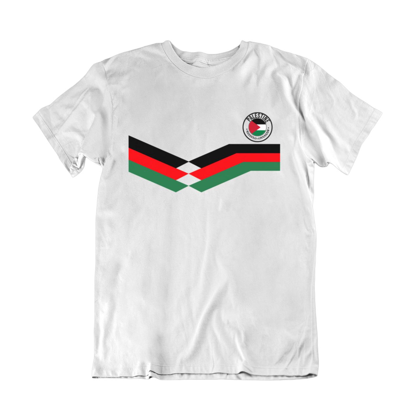 PALESTINE PROTEST Top Mens T-Shirt Retro Strip Freedom Palestinian Peace S разноцветный