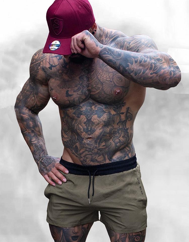 Pantalones Cortos Deportivos Elásticos Transpirables para Hombre para Correr Maratones y Entrenamiento de Sentadillas