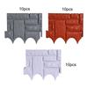 10x Garden Fence Flower Bed Fencing Simple Installation Landscape Edging Border for Patio