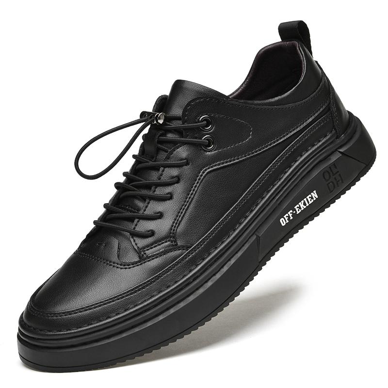 

Модная мужская новая модная роскошная спортивная обувь для ходьбы, повседневная мужская обувь для поездок на работу, удобная и универсальная обувь для занятий бордингом на шнуровке 44 чёрный