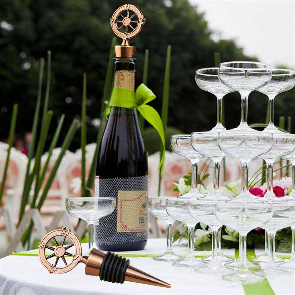 Buy Nautical Compass Wine Bottle Stoppers Wedding Guest Favors Party
