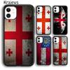 Krajews Georgia Grunge Flag Soft Phone Case Cover For iPhone 17 Air 16 15 14 plus 11 12 13 pro max Plus coque Fundas