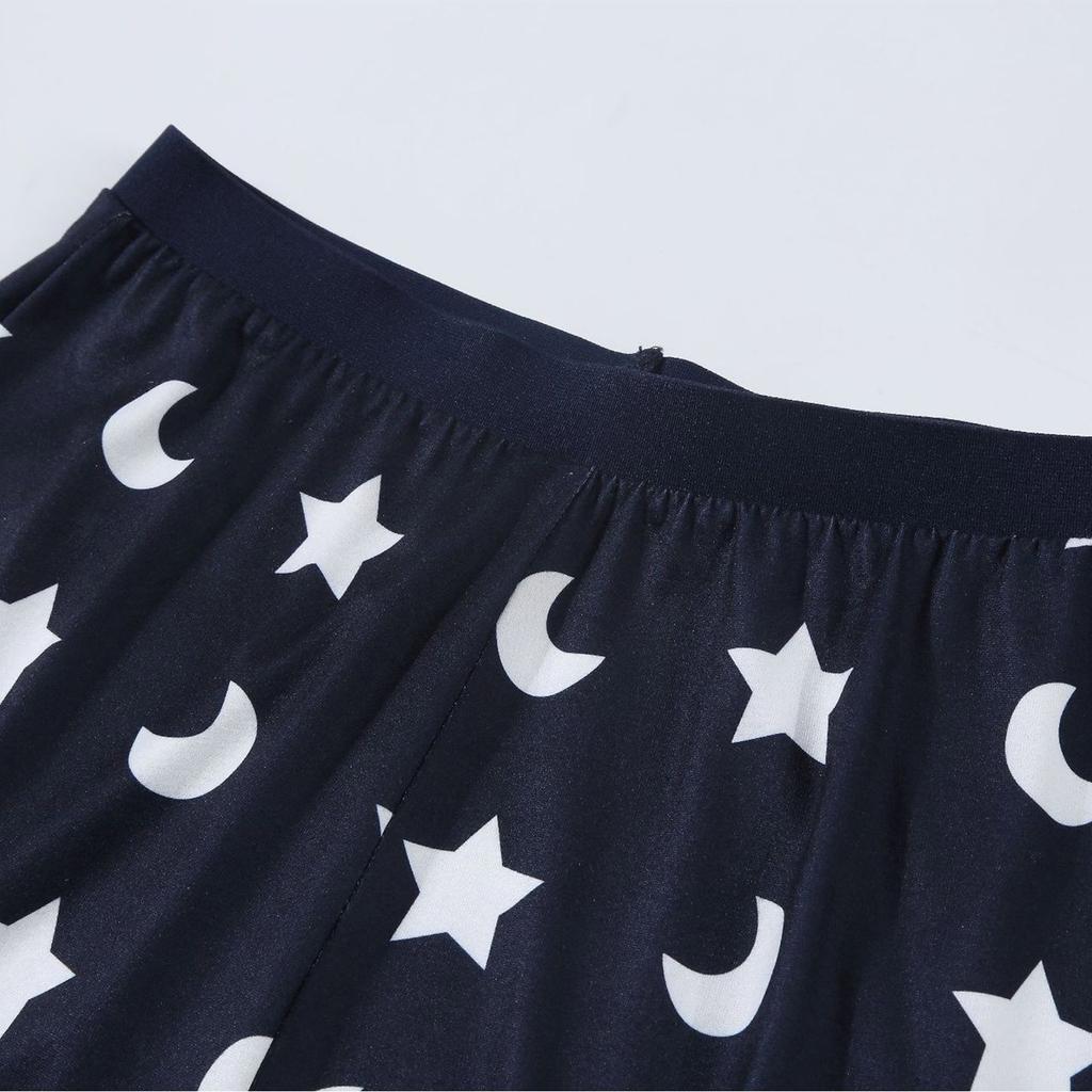 Women's Sexy Slim Printed Suspender Split Boxer Shorts Cool Pajamas Sexy Navel Exposed Suit (Two Piece)