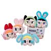 Adorable Fluffy Doodoo Girl Keychain Plush Key Ring Cute Bag Charm For Couples