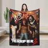 Terrifier Decke Film Kunst Der Clown Camping Flanell Bettwäsche Überwürfe Für Heimdekor Weich Warm Benutzerdefinierte Qualität Tagesdecke Geschenk