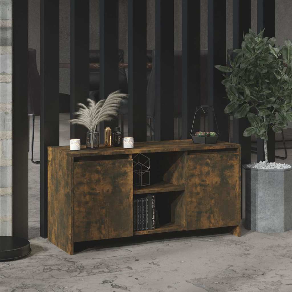 Vidaxl Szafka Pod Tv, Przydymiony Dąb, 102X37,5X52,5 Cm