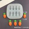 High Temperature Resistant Silicone Molds Mini Carrot Shape Cakes Molds Chocolate Candy Easter Cakes Baking Decoration Tools