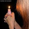 Birthday Cake Opening Ring With Candle Photo Props 3D Cake Shape Ring Cute Party Decor Finger Ring For Birthday Celebration