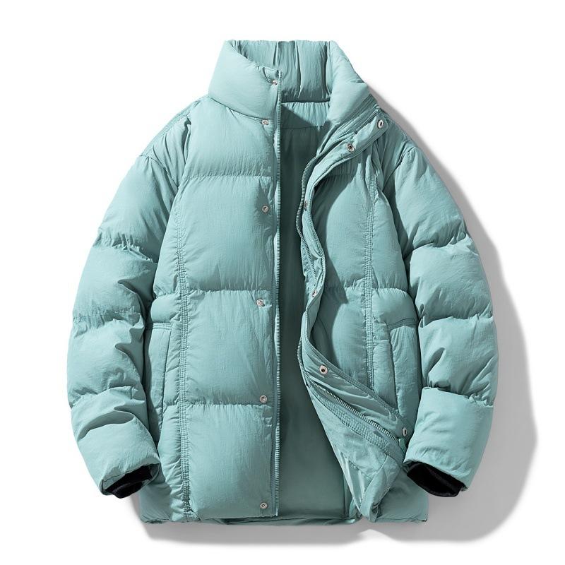 Winter Men Women Outdoor Leisure Warm Cotton Stand Collar Parka Jacket Men Autumn Windbreak Cotton Parka Jacket Male Coat