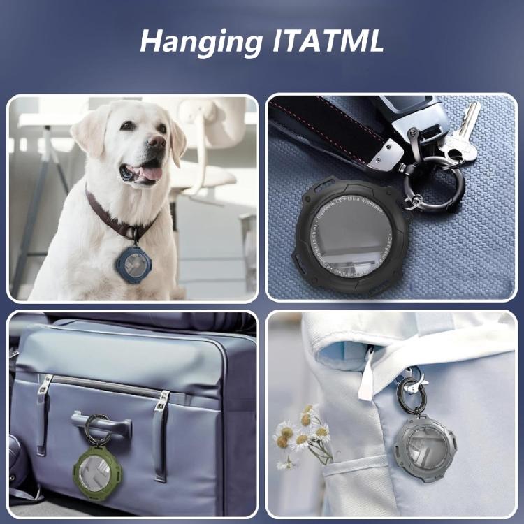 Protective Case with Keychain Waterproof Holder for Trackers Protector Case Keychain Holder Shockproof