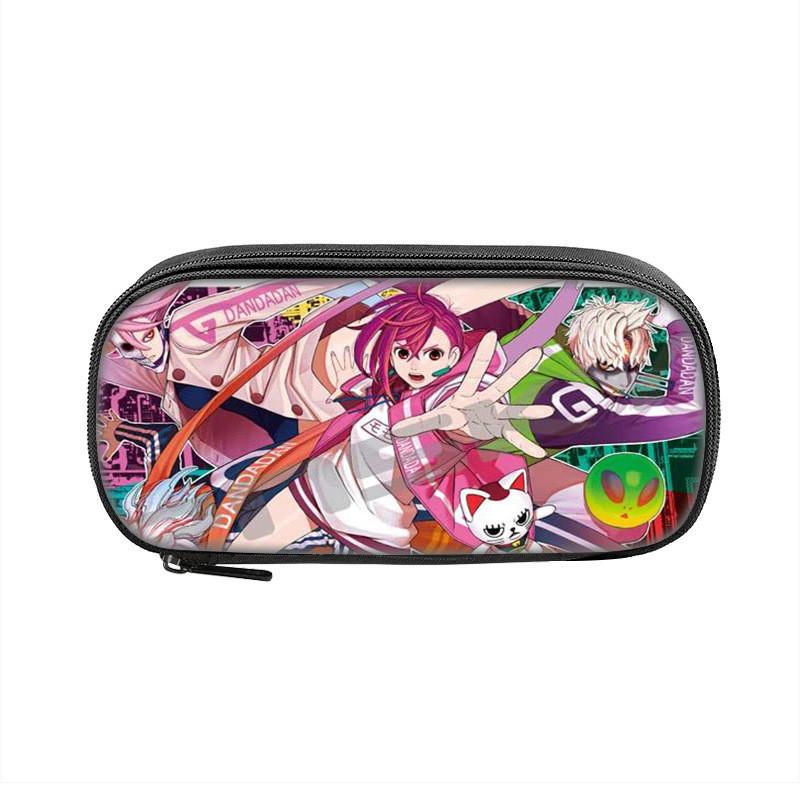 Dandadan Pencil Case With Polyester Material For Students And Kids