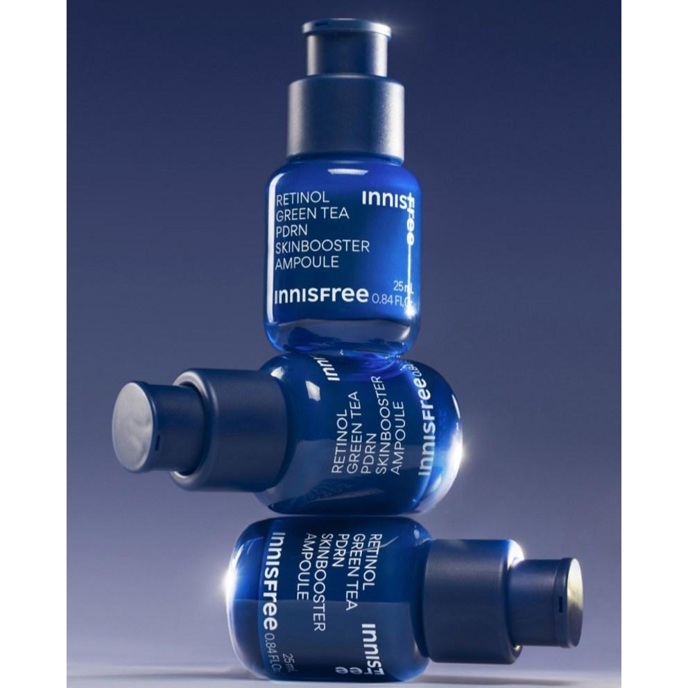 innisfree Retinol Green Tea PDRN Skin Booster Ampoule Special 3-Piece Set