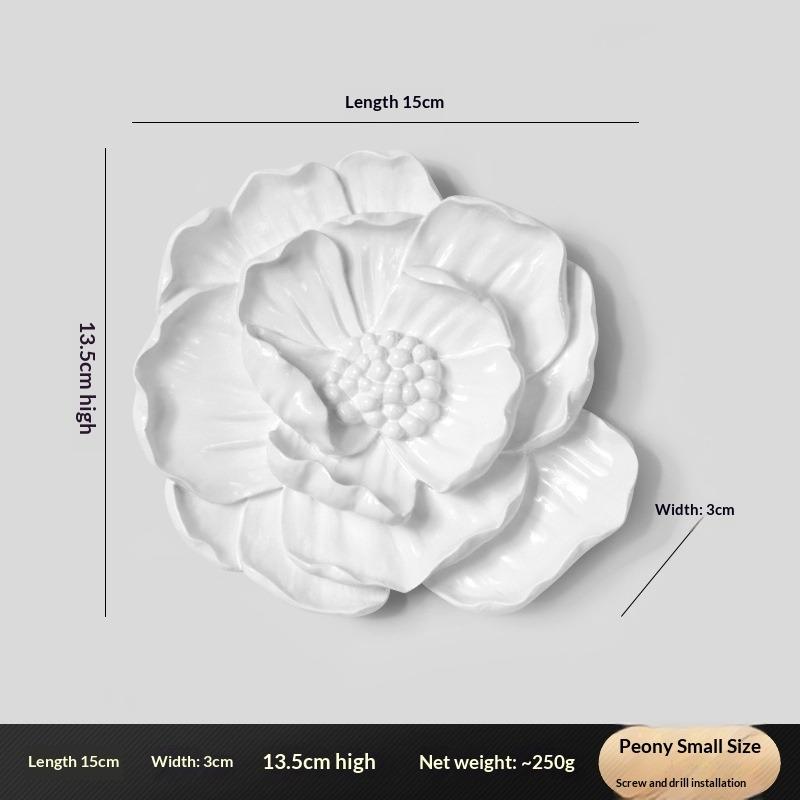 Three-dimensional Flower Wall Decoration Creative Lotus Goldfish Decoration Wall Hanging Living Room Sofa TV Background Wall Pendant