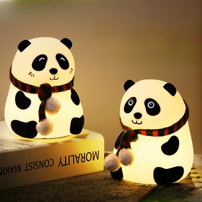 Panda USB nabíjecí barevné LED noční světlo s medvědem
