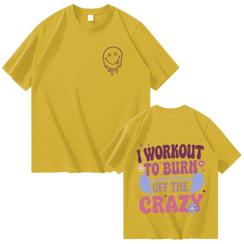 Funny Gym Graphic Print Tide T Shirt Men Women Clothing Oversized Casual Tshirt 100 Cotton Crewneck T Shirts Teenagers Hot Sale