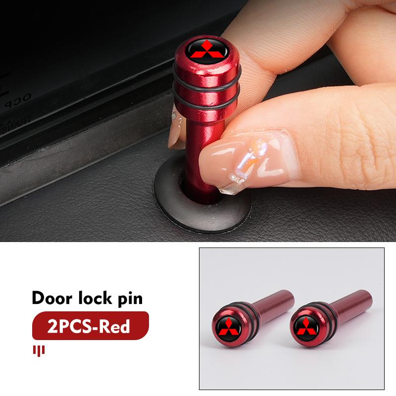 For Mitsubishi 2/4pcs Car Alloy Door Lock Pin Security Insurance Auto Interior Accessories Outlander Lancer Cross Colt Xpander