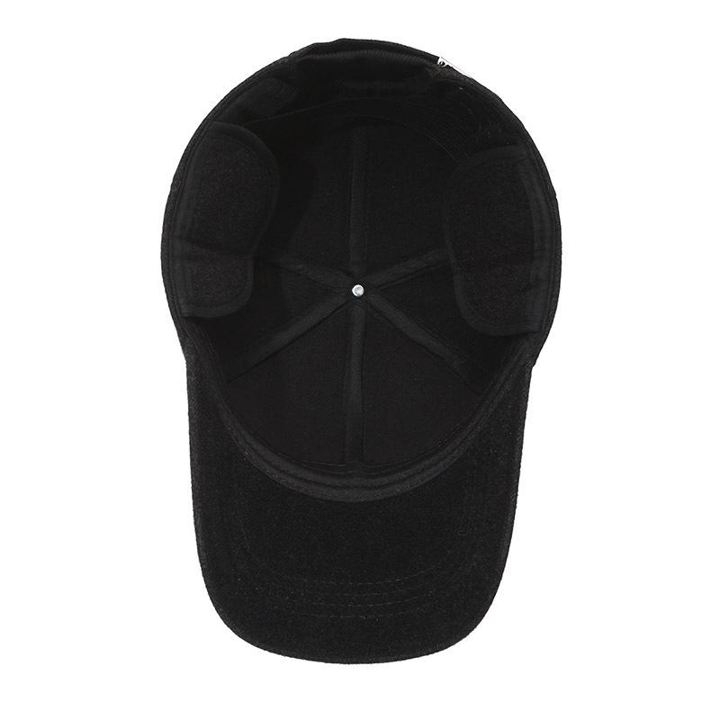 Winter Hat Men'S Thermal Baseball Cap Cotton Hat Ear Protector Old Man Hat Outdoor Versatile Old Man Thickened Cap
