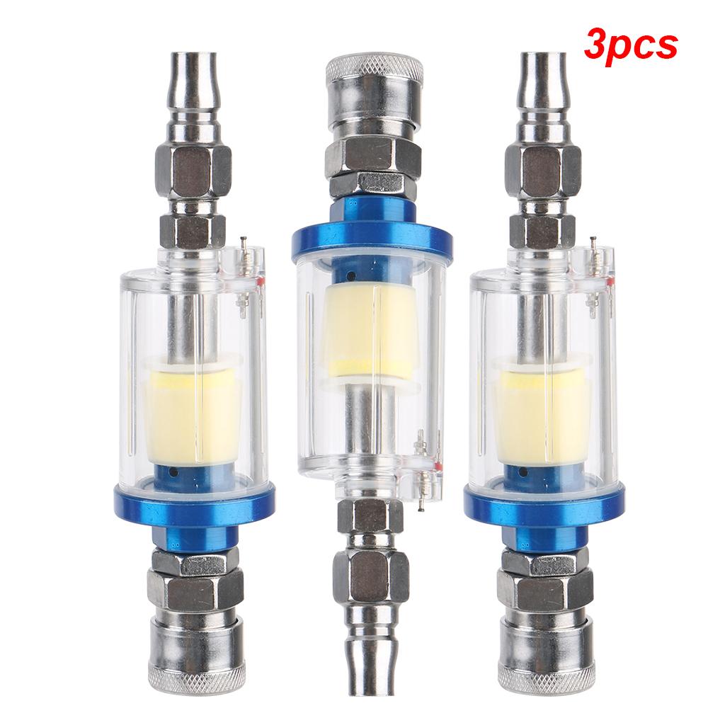 Water Trap Clear Painting Moisture Separator Air Oil Water Separator Filter Kit 1/4 Inch Thread Sprayer Air Compressor Tool