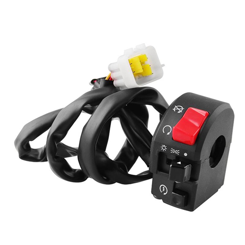 Motorcycles Horn Light Combination Switch Handlebar Controller Motorcycle Shaft Button Turn Signal Fog Light Switch
