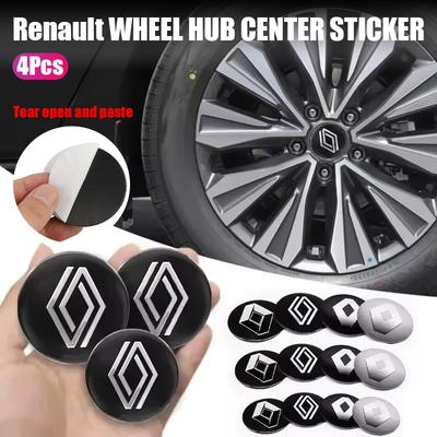 4pcs 56mm Car Wheel Center Caps Hubcap Cover Badge Sticker For Renault Megane 3 2 4 Clio4 5 Captur Trafic Scenic2 Austral Kangoo