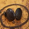 2pcs/set, Men's Pocket Watches, Antique Pocket Watch 'Grandpa' Vintage Quartz Punk Necklace Pendant Alloy Watch Art Collection Gifts.